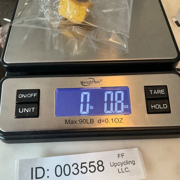 Vintage Chunky Handmade Mustard Yellow Ceramic Ring Plus Size 9-9.5 - Picture 6 of 6